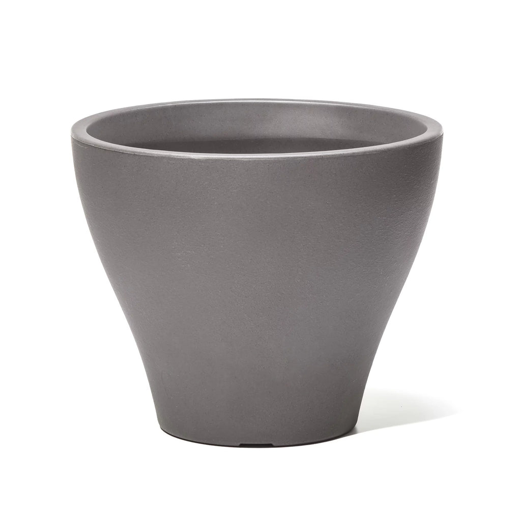 Dark Cedar Round Indoor Outdoor Plastic Planter and Pot I756