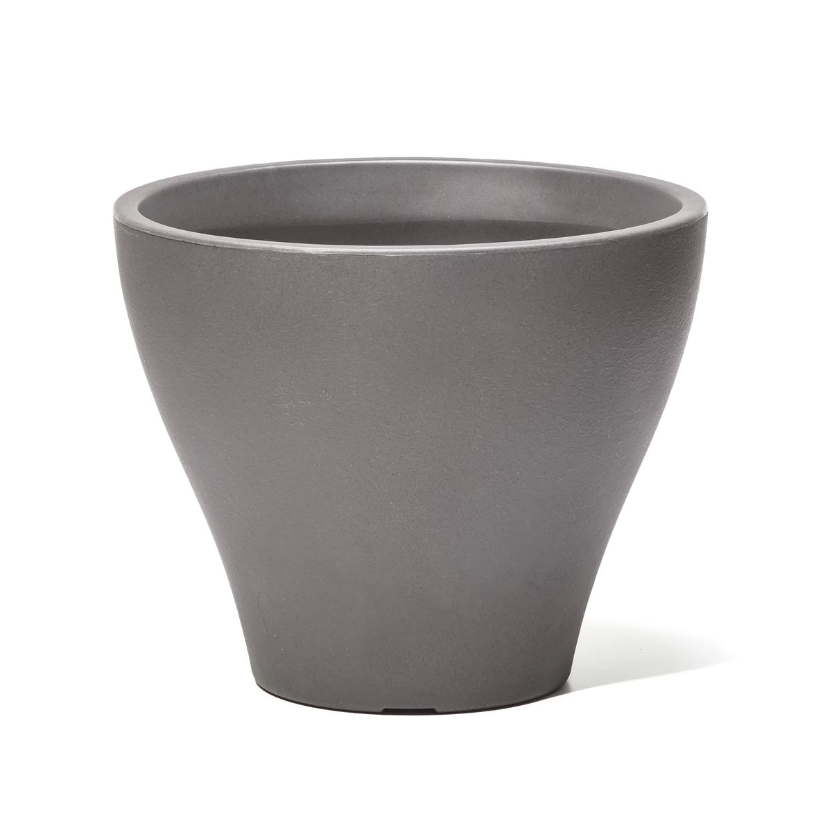 Dark Cedar Round Indoor Outdoor Plastic Planter and Pot I756