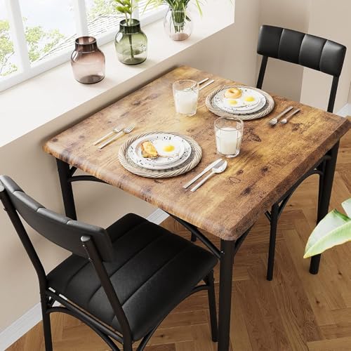 Rustic Brown 3 Piece Dining Table Set H9621