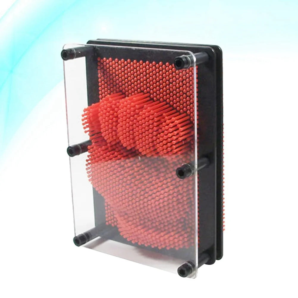 Red Large Size 3-Dimensional Pin Art Board Toy N805
