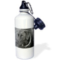 Black And White 21 oz Sports Water Bottle Q57613