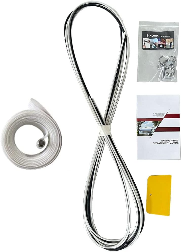 10 Feet Black Vinyl RV Awning Replacement W3786