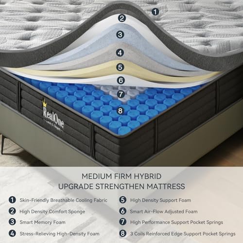 Queen 12 Inch Hybrid Mattress in a Box Q551803