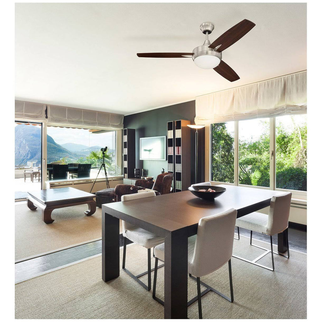 Brushed Polished Nickel Ceiling Fan W17584