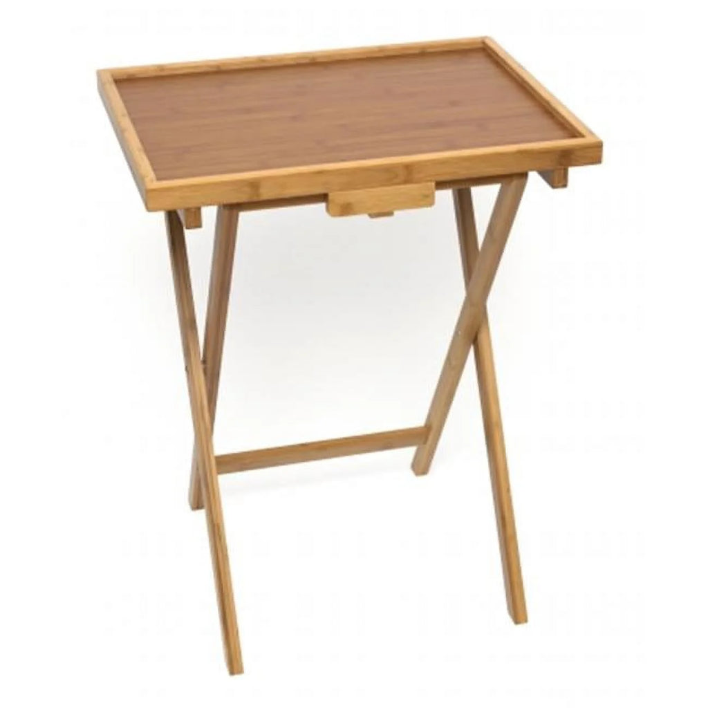 Bamboo Snack Table Set of Two Z723