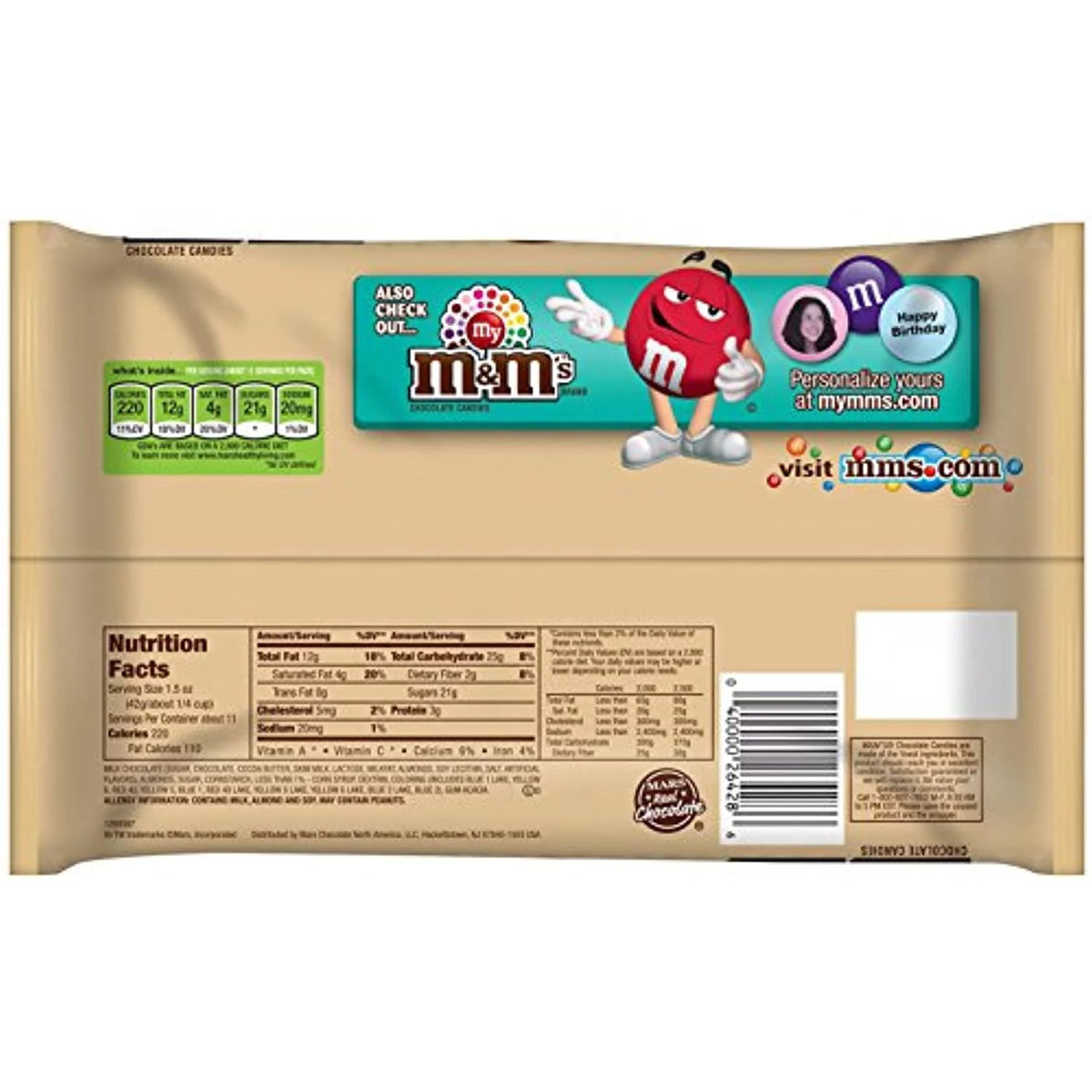 Almond Chocolate Candy 15.9-Ounce Bag Pack Of 4 C68341