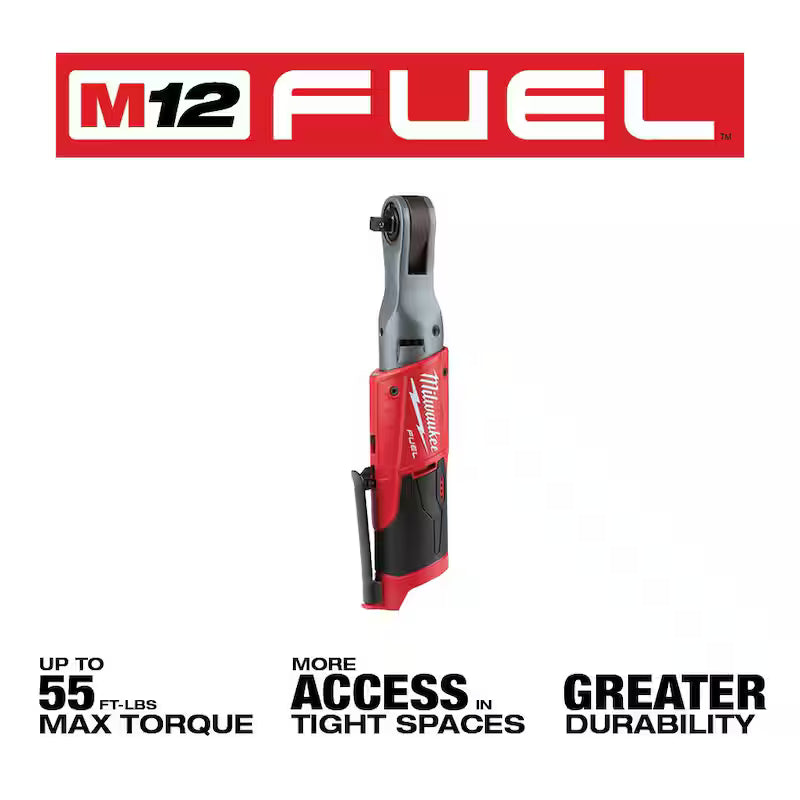 12V Lithium-Ion Brushless Cordless 3/8 in. Impact Wrench & Ratchet Kit E550