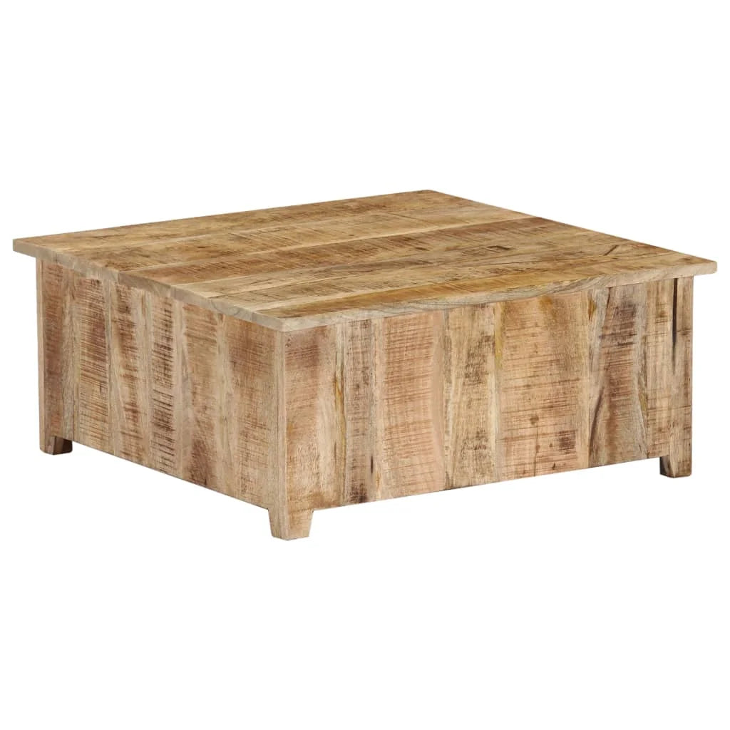 Mango Wood Coffee Table with 2 Cabinets and 2 Doors V62643