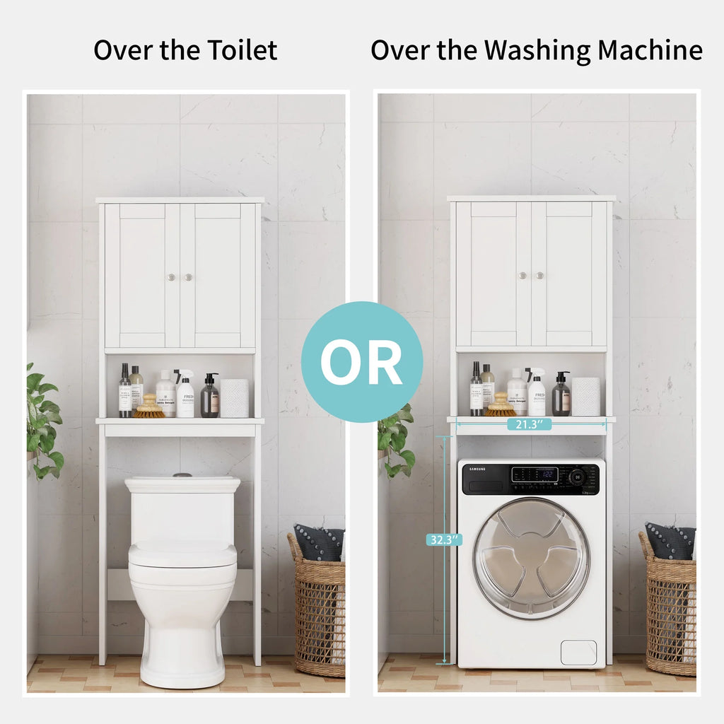 Over The Toilet Storage Cabinet White Y418912