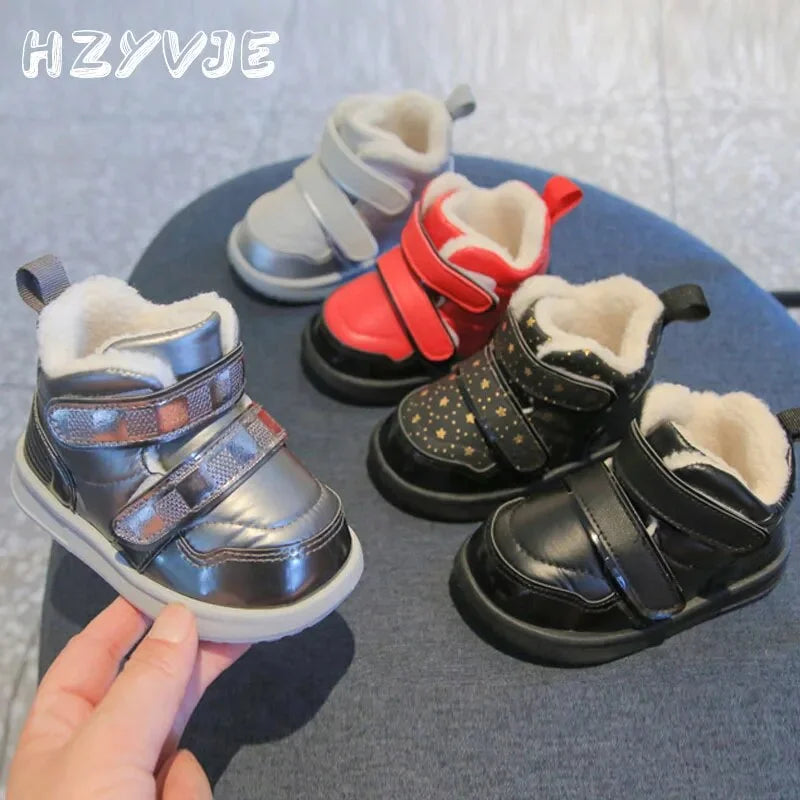 Silvery White Non Slip Warm Snow Boots U689336