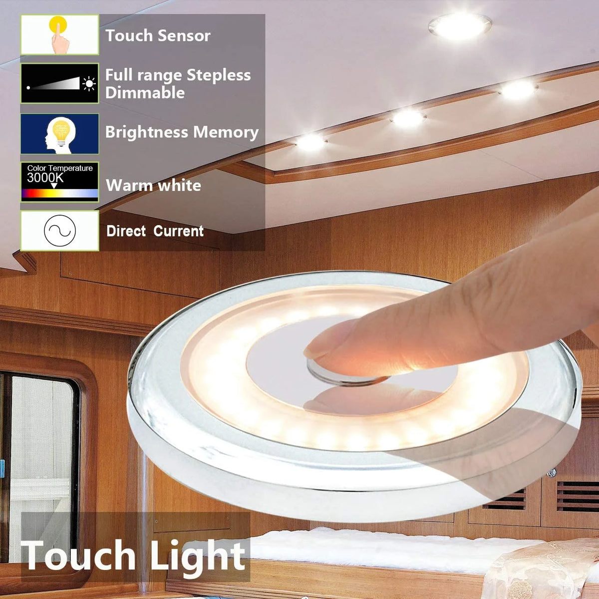 12V 3W 2800K Warm White Surface Mounted LED Ceiling Light O817