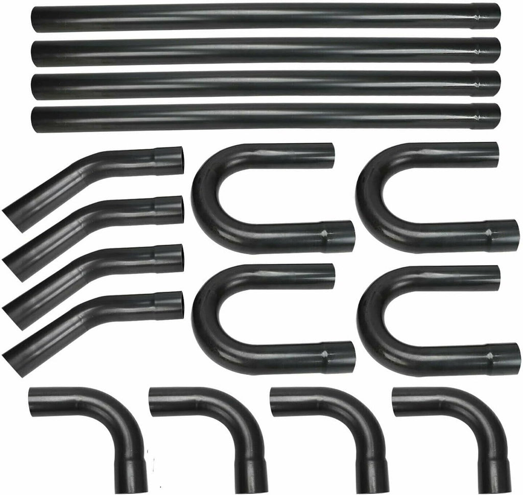 8PCS 2.25'' Mandrel Bend Exhaust Pipe Kit Stainless C2501