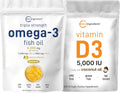 Omega-3 Fish Oil 4,200mg & Vitamin D3 5,000 IU Lemon Flavored V784016