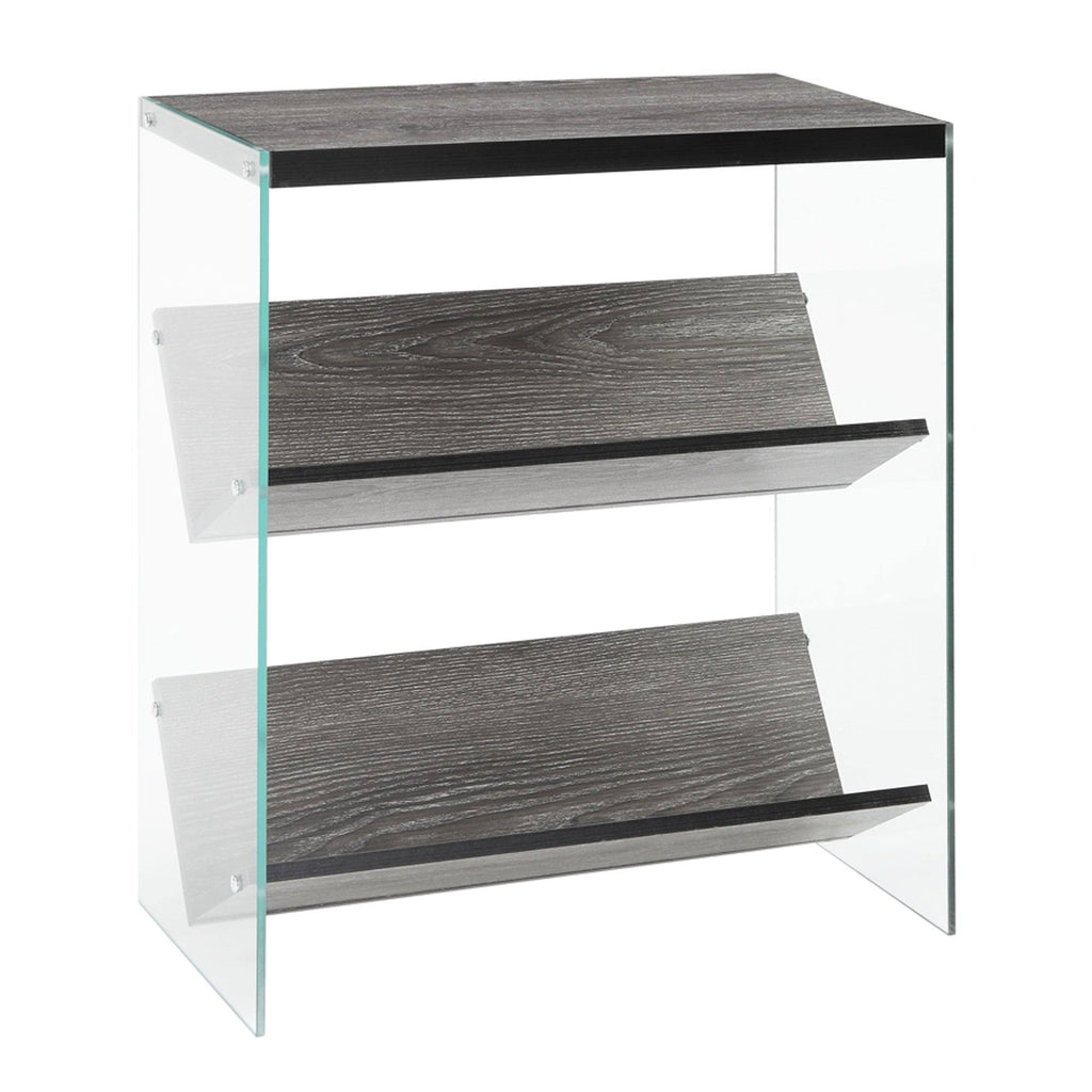 Glass/Wood Bookcase R6303