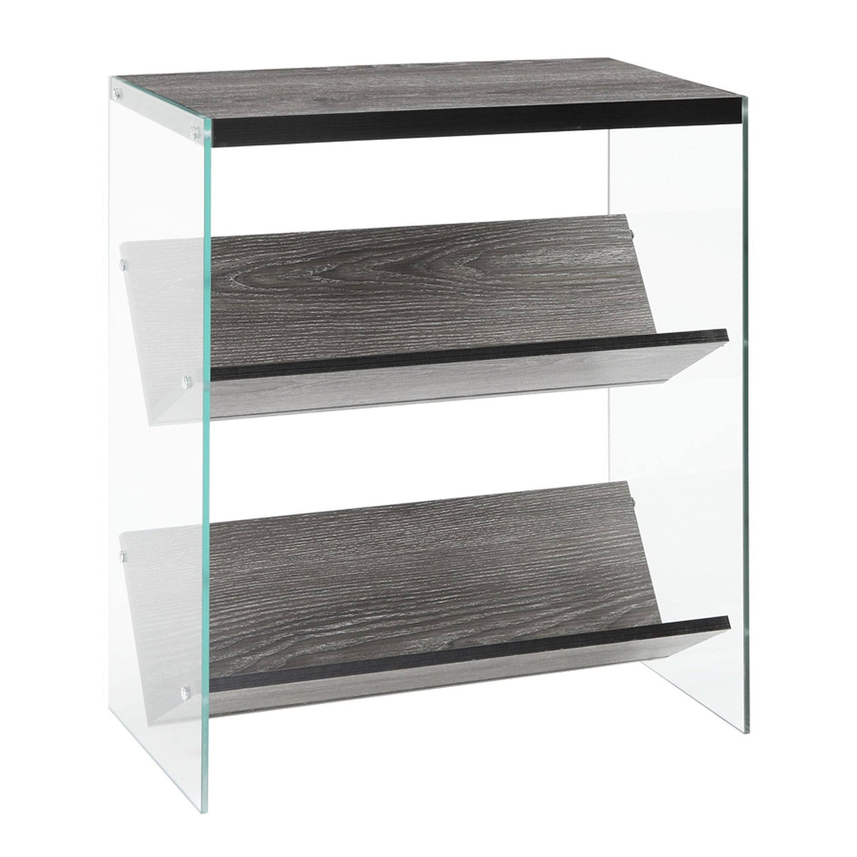 Glass/Wood Bookcase R6303