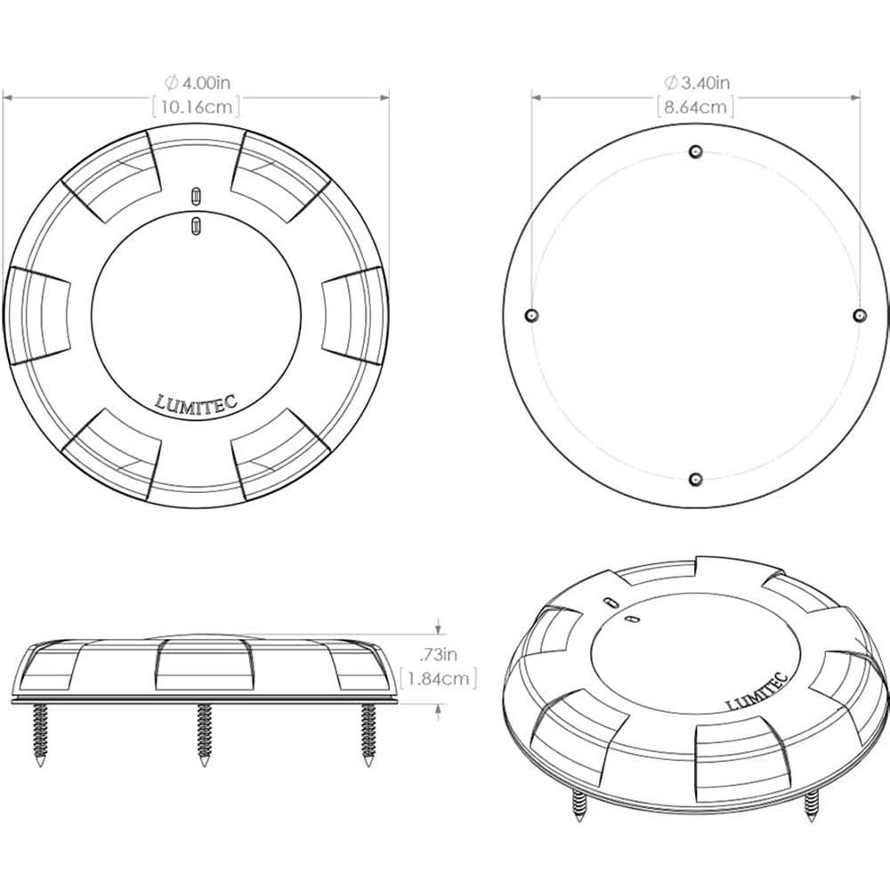 White LED Dome Light R3805