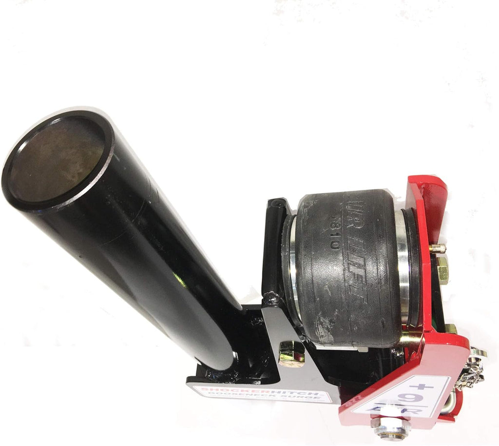 Gooseneck Air Hitch & Coupler, Round 3-15/16" Angled Pin 30K Coupler 9" Offset O352171