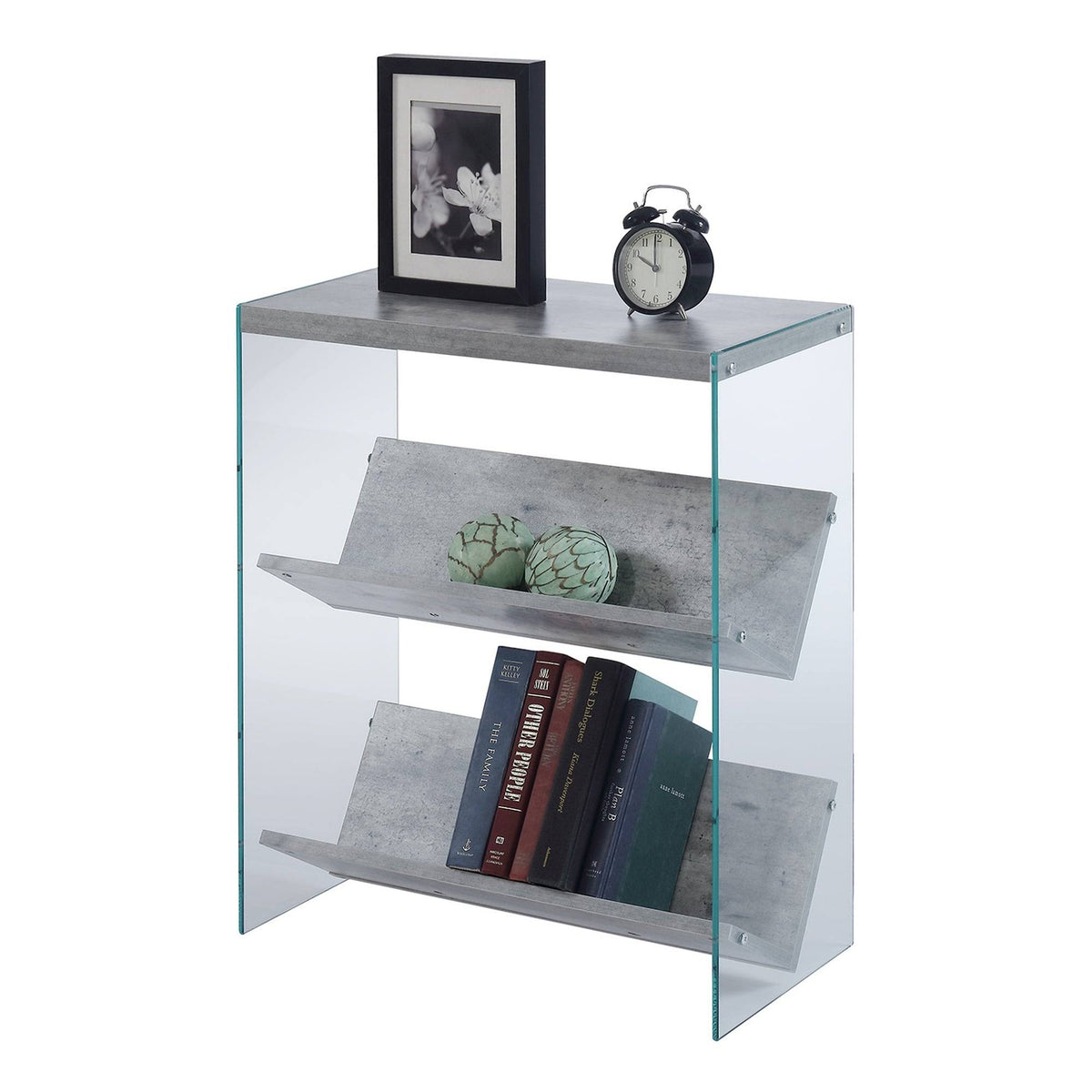 Glass/Wood Bookcase R6303