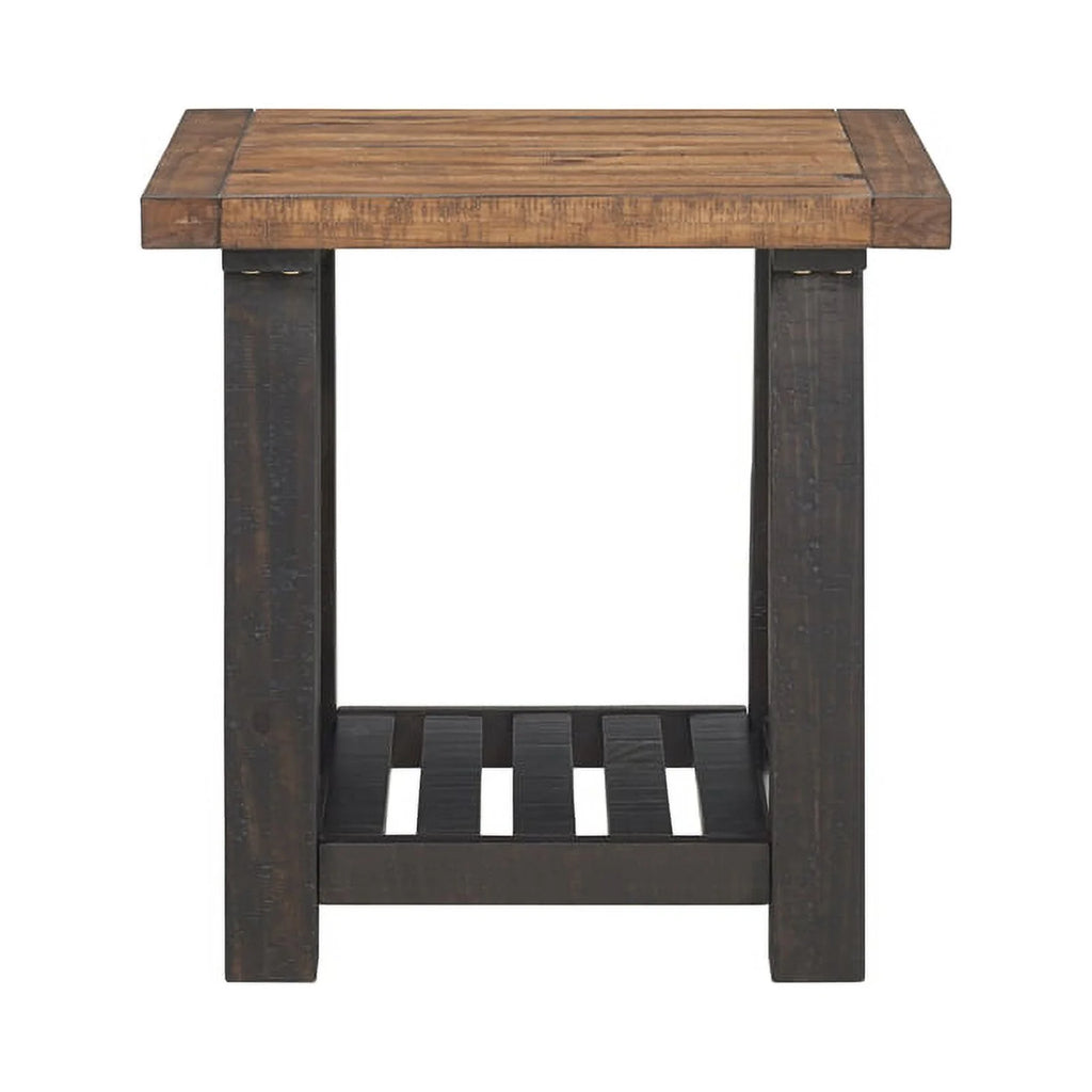 Black Solid Wood End Table Set of 2 W213