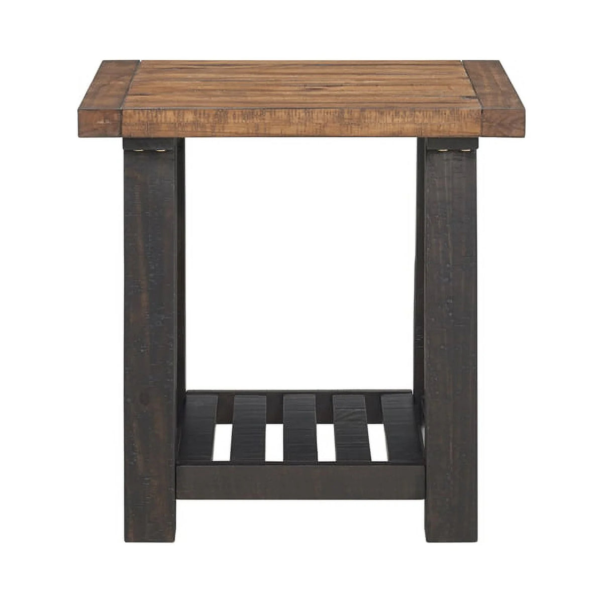 Black Solid Wood End Table Set of 2 W213