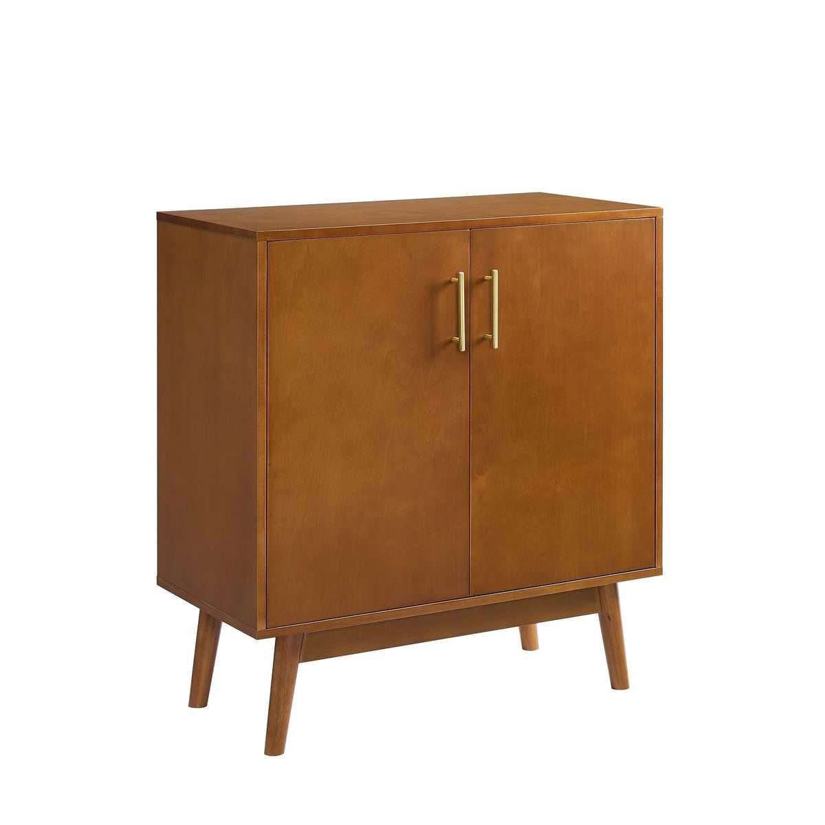 White Mid-Century Accent Cabinet C34006