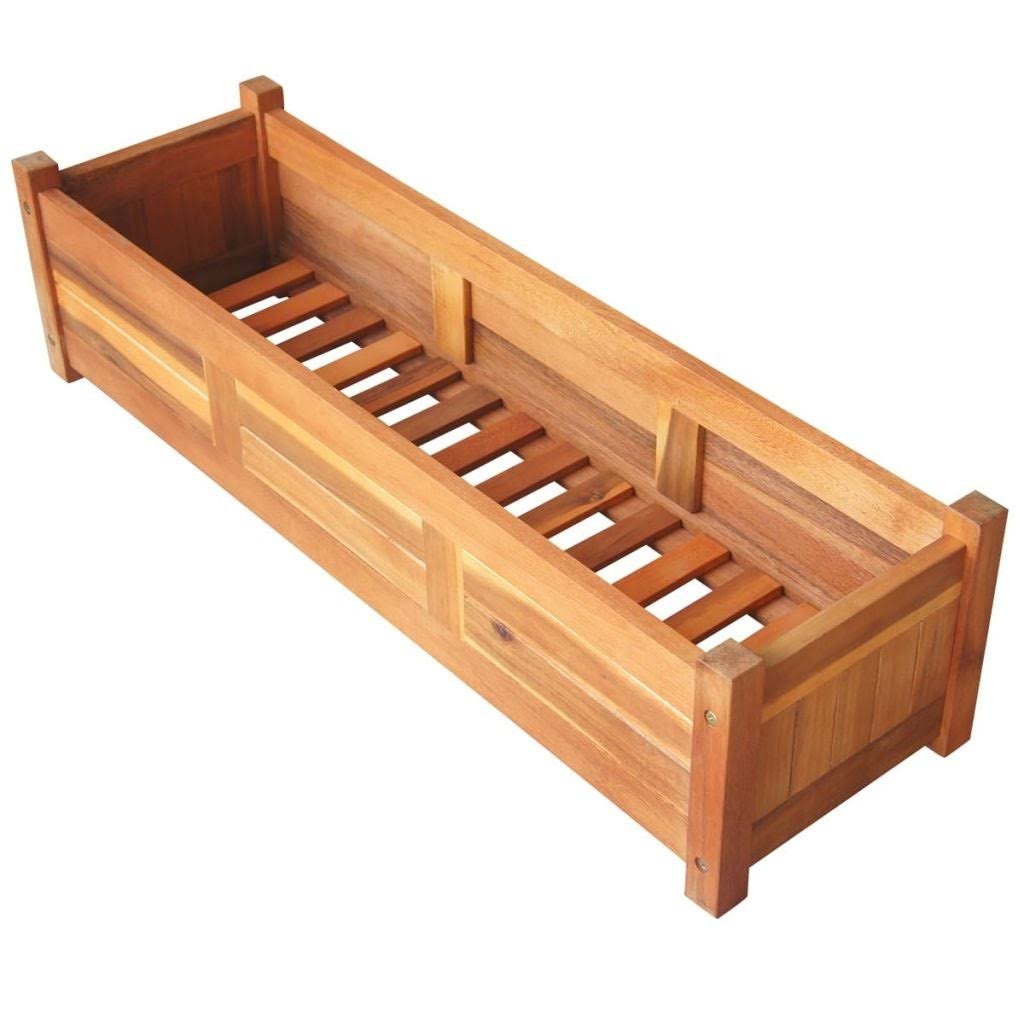 Garden Raised Bed Acacia Wood W7054