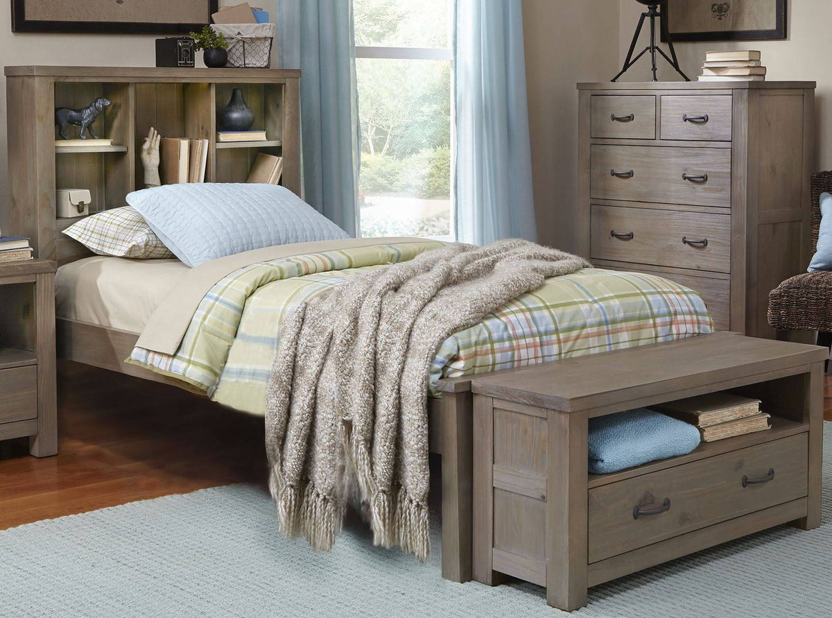 Twin Bookcase Bed O8775