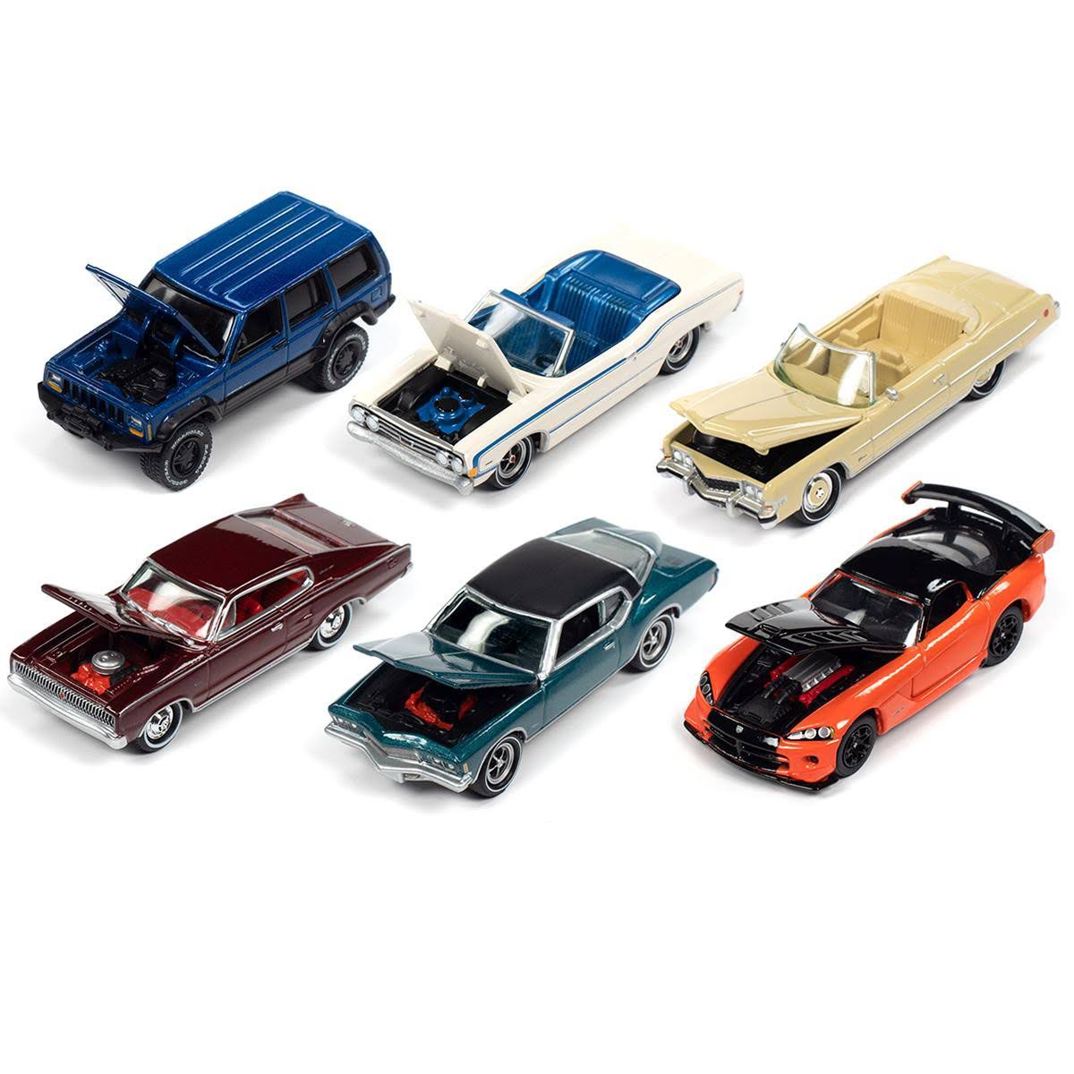 Set A of 6 Cars 1/64 Diecast Model Cars H337