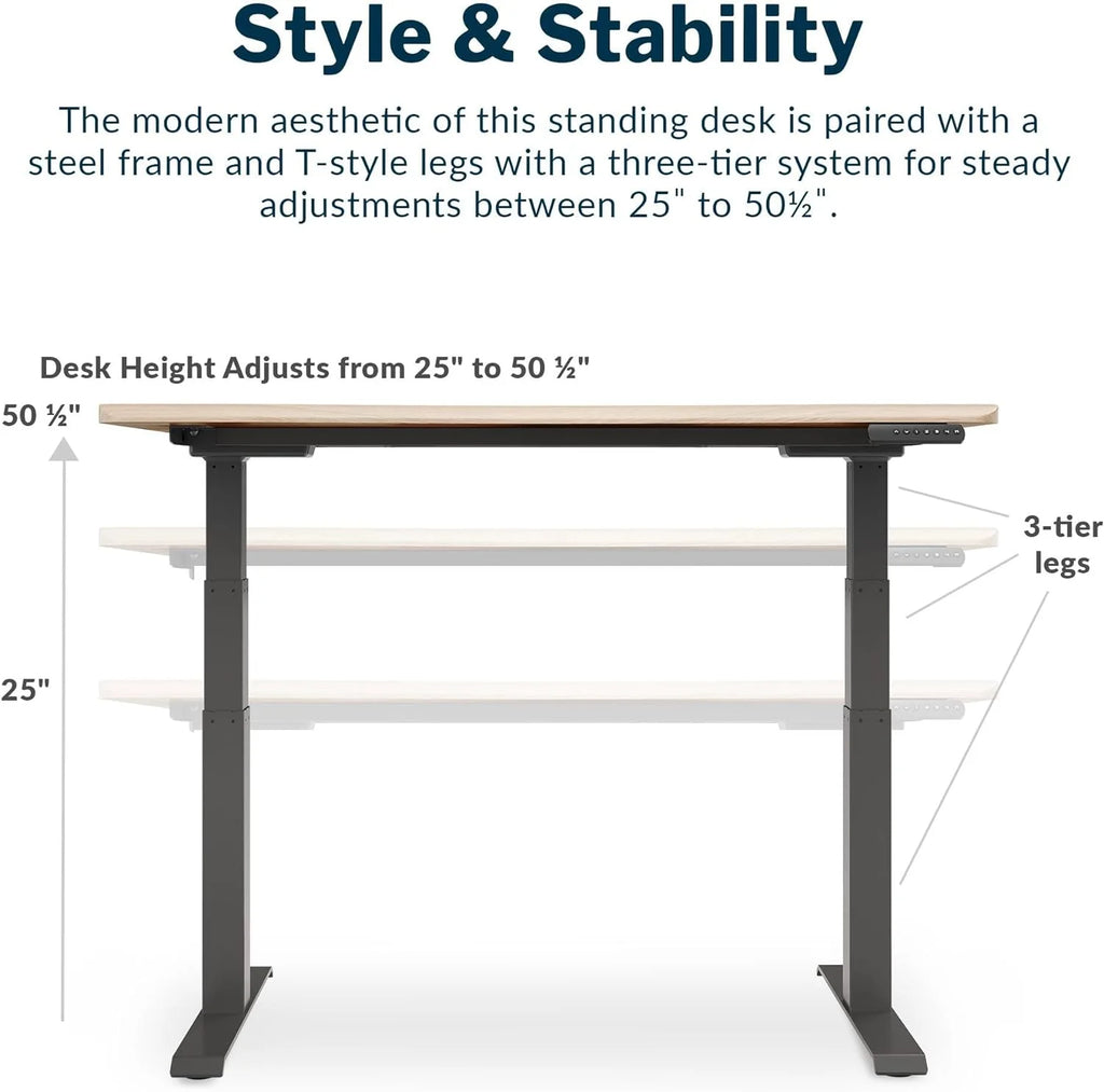 54” x 26" Ergonomic Height Adjustable Standing Desk J2117
