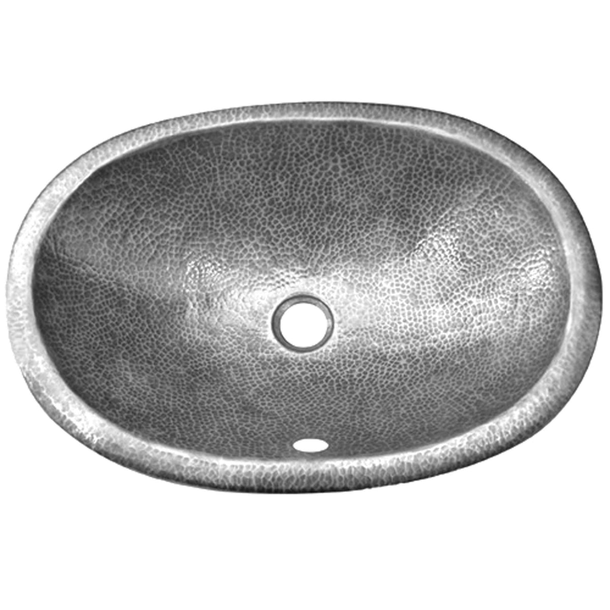 Lustrous Pewter Copper Self Rimming Sink H34036