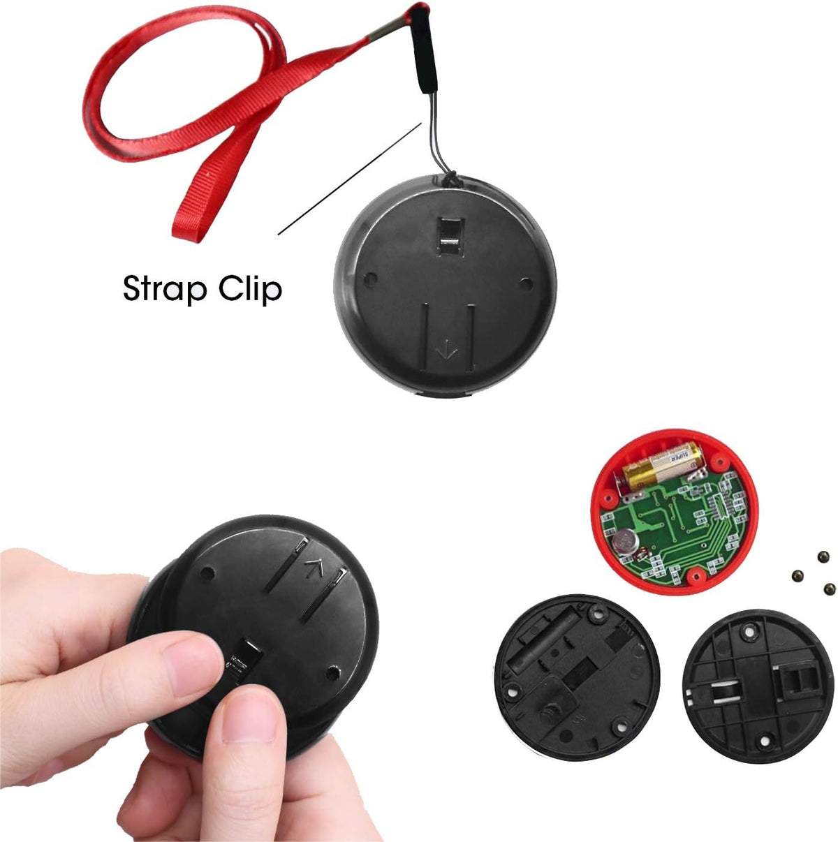 Wireless Calling System with 10 PCS Waterproof Call Buttons and 1 PC Display Receiver T782957