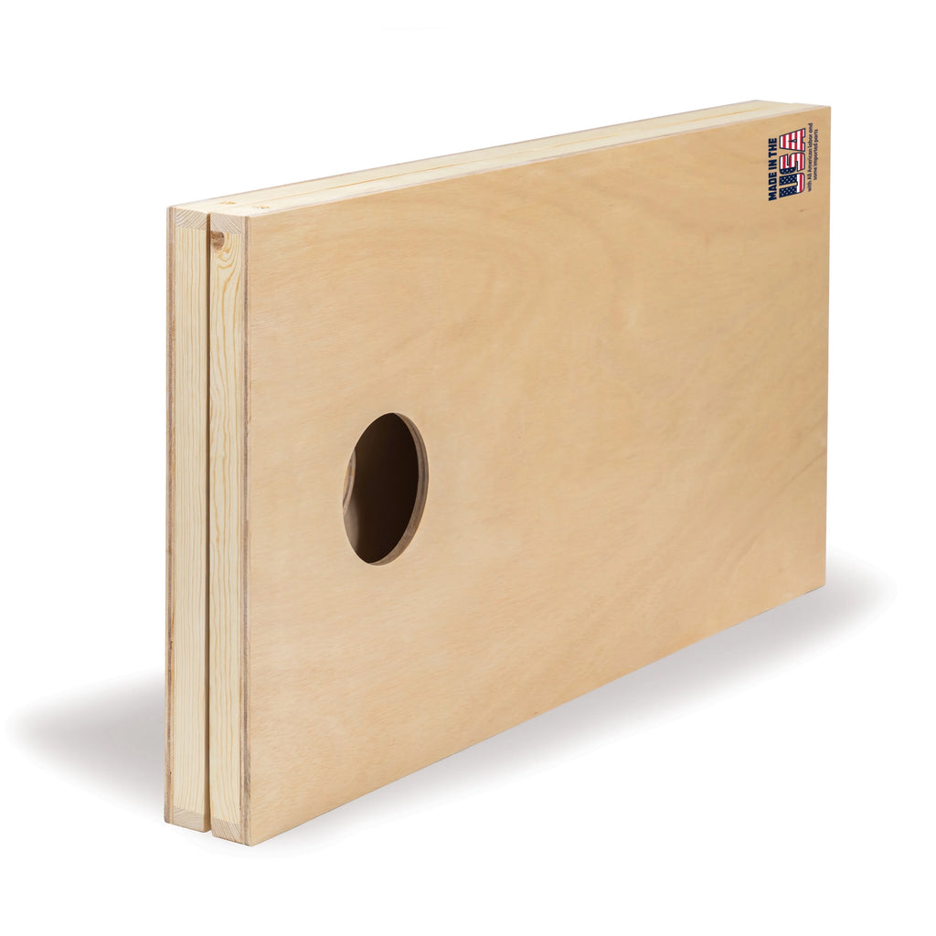 2' x 4' Natural Wood Cornhole Boards Bean Bag Toss Set with 8 Bean Bags S62472