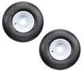 Golf Cart Tires On Rims 18X8.50-8 White 4 Lug N379