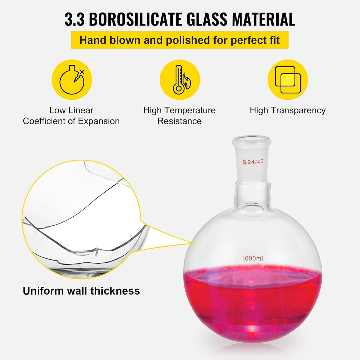 32PCS Chemistry Lab Glassware Kit 250 1000ml P52890