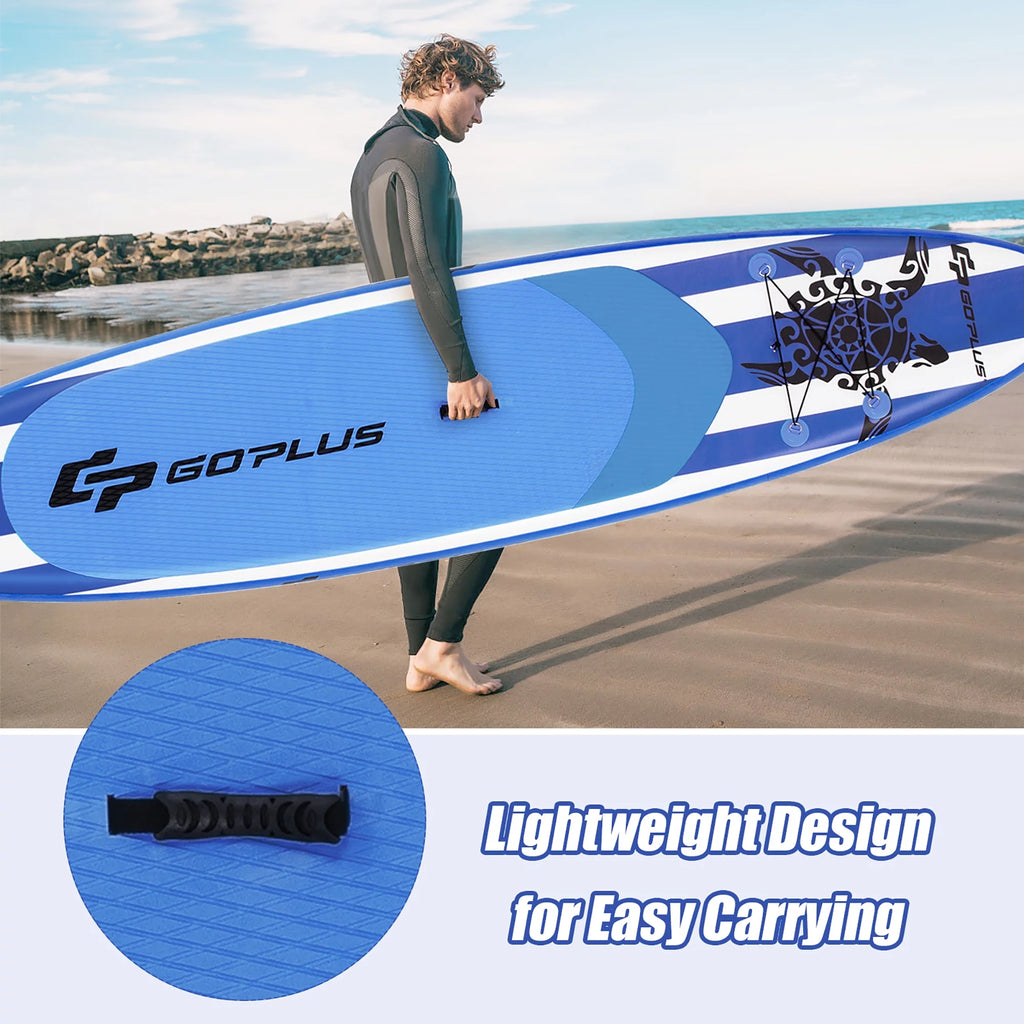 10.5' Inflatable Stand Up Paddle Board with Carry Bag W87022