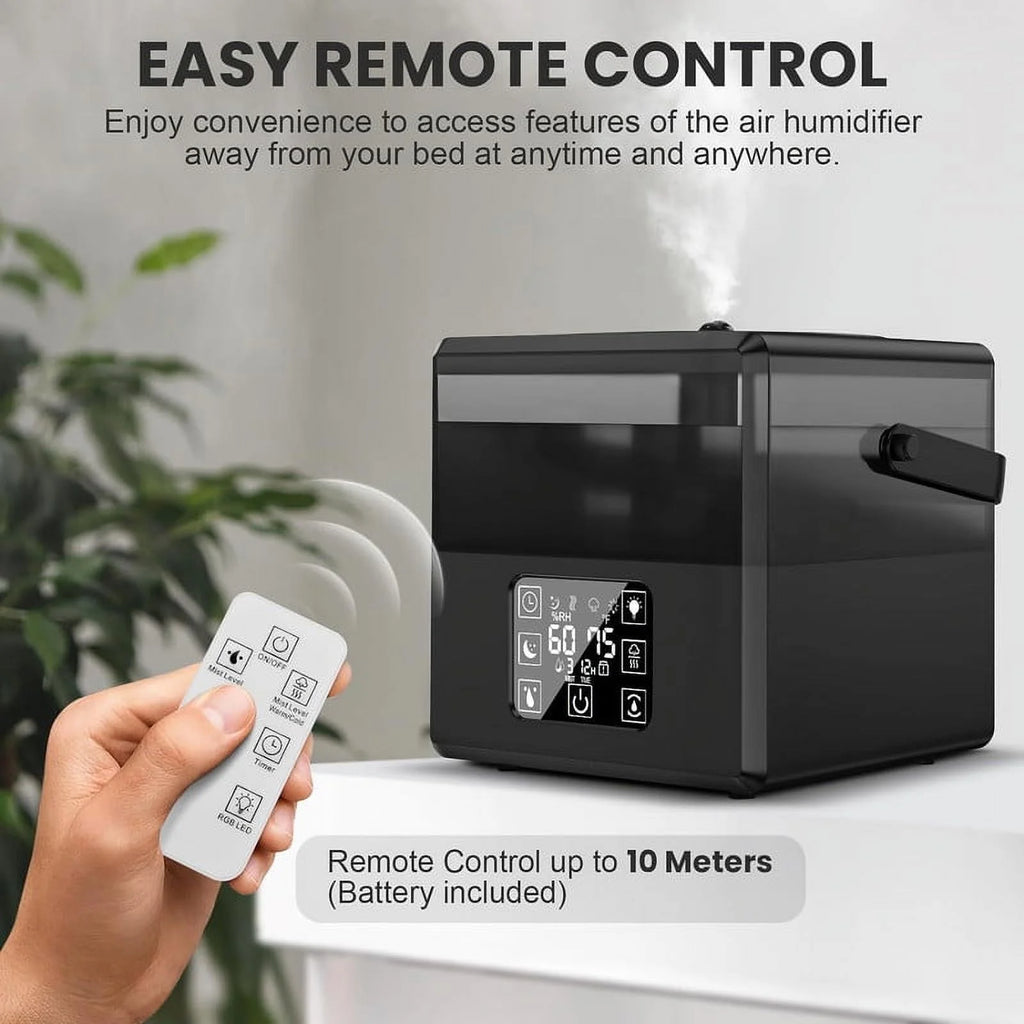 Black Warm & Cool Mist Humidifier with Remote Control P56068