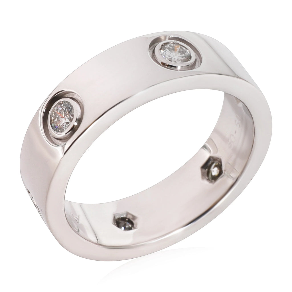 18k White Gold Diamond Ring 0.46 CTW Pre-Owned G482