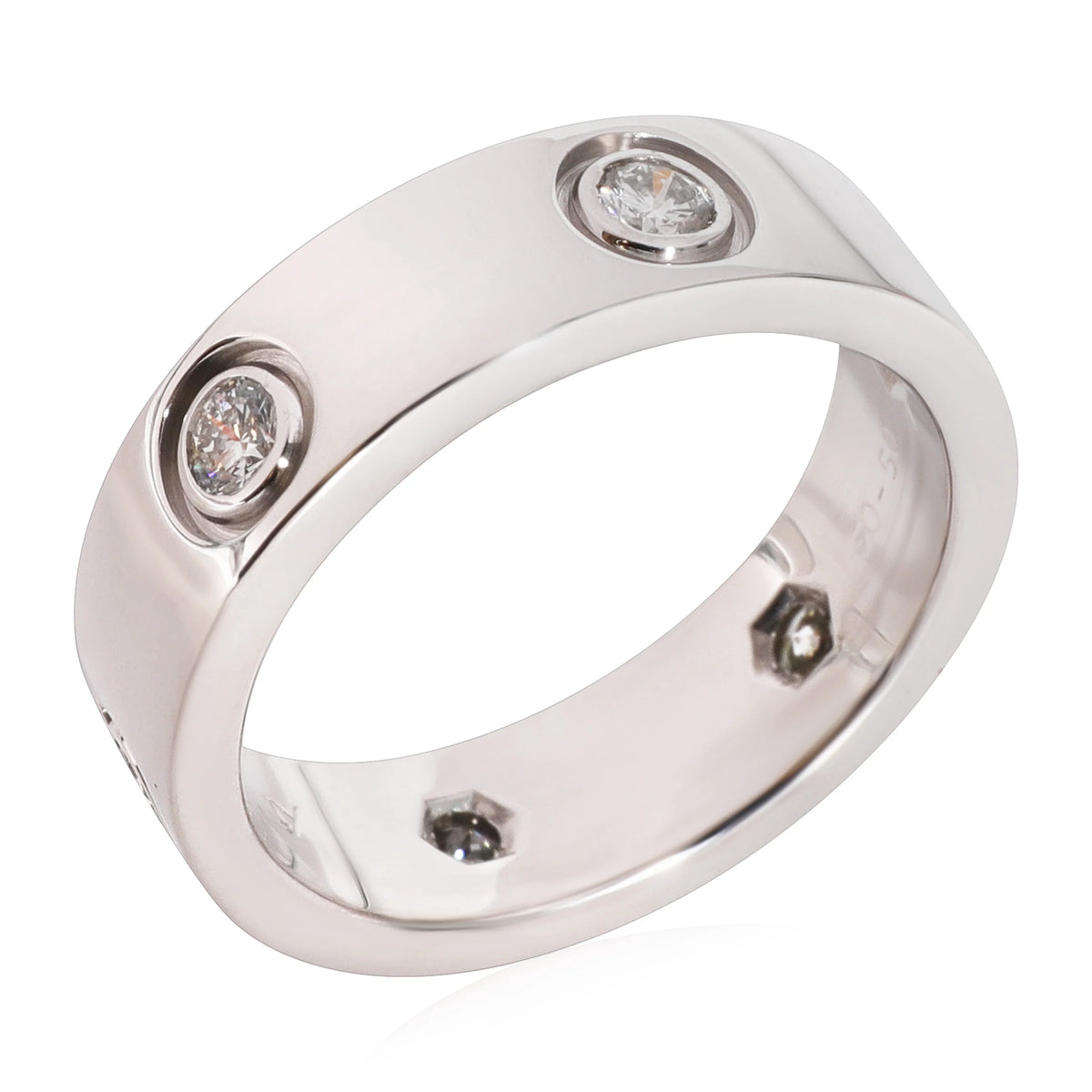 18k White Gold Diamond Ring 0.46 CTW Pre-Owned G482