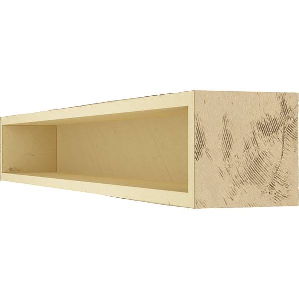 Sandblasted Faux Wood Fireplace Mantel, Natural Pine B37922