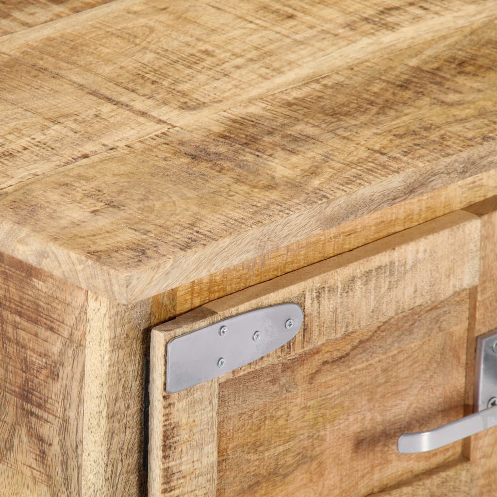 Mango Wood Coffee Table with 2 Cabinets and 2 Doors V62643