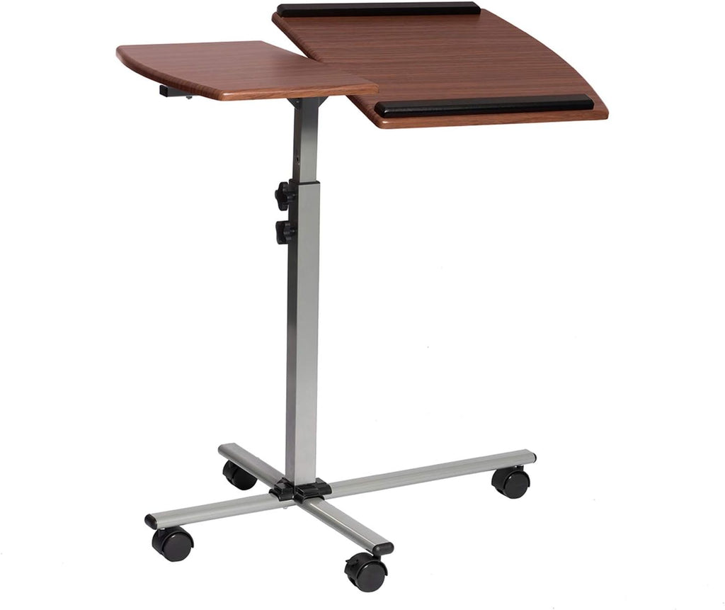 Graphite Rolling Adjustable Laptop Cart, Pack of 2 Z751885