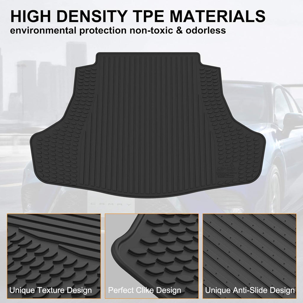 Black TPE Cargo Trunk Mat Pack of 2 Q30025