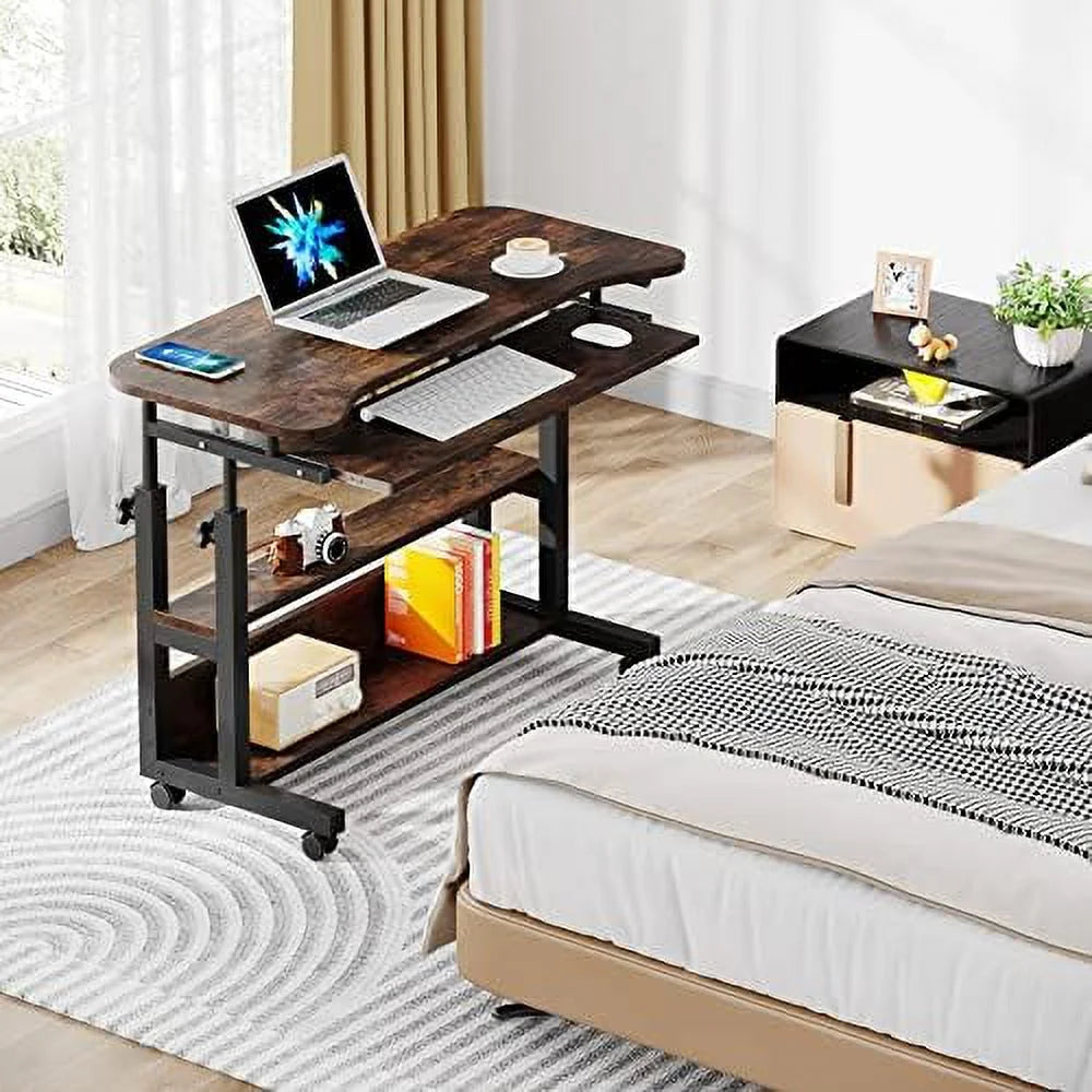 Portable Height Adjustable Desk with Power Outlets N73793