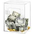 Clear Piggy Bank with Lock and Key N10291