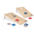 2' x 4' Natural Wood Cornhole Boards Bean Bag Toss Set with 8 Bean Bags S62472
