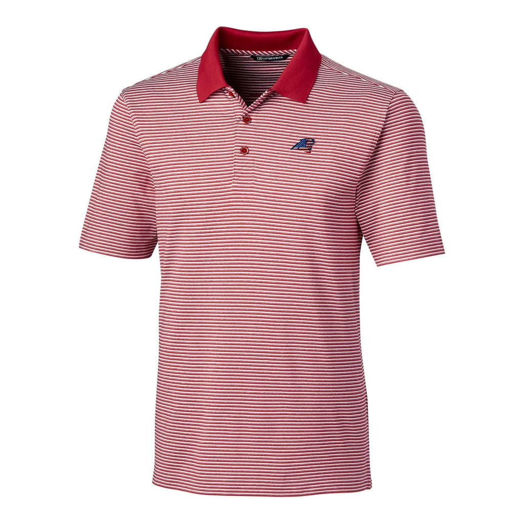 Carolina Panthers Big & Tall Forge Tonal Stripe Stretch Polo V204871