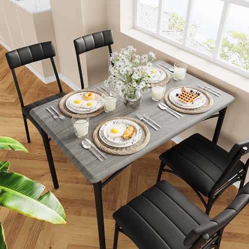 Rustic Brown 3 Piece Dining Table Set H9621