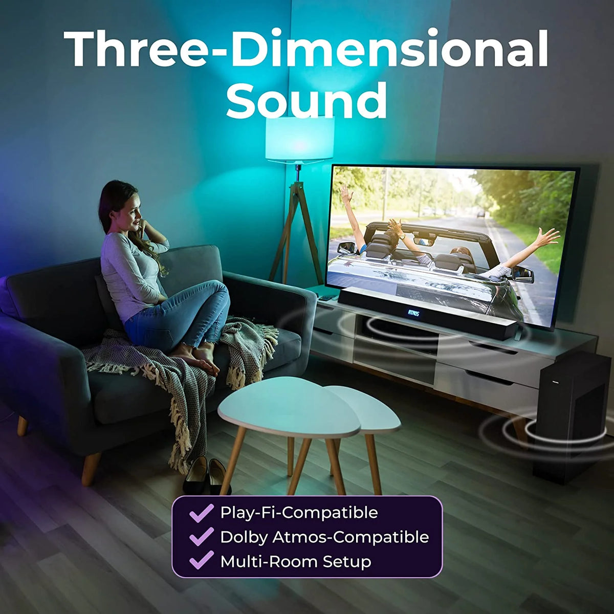 Soundbar 2.1 with Wireless Subwoofer, Dolby Atmos S316638