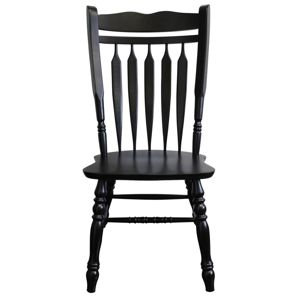 Black Wood Dining Chairs Set of 2 D6644