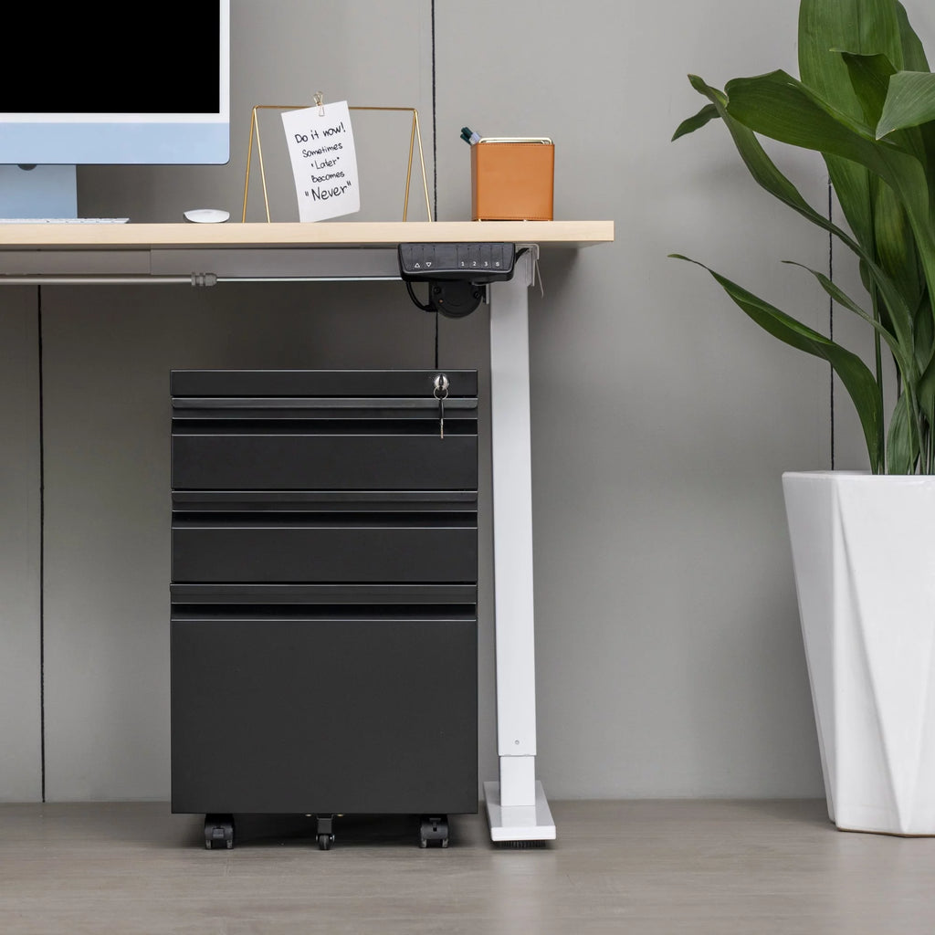 Metal 3 Drawer File Cabinet for Legal Or Letter Files A45516